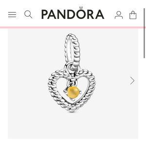 November pandora birthstone charm